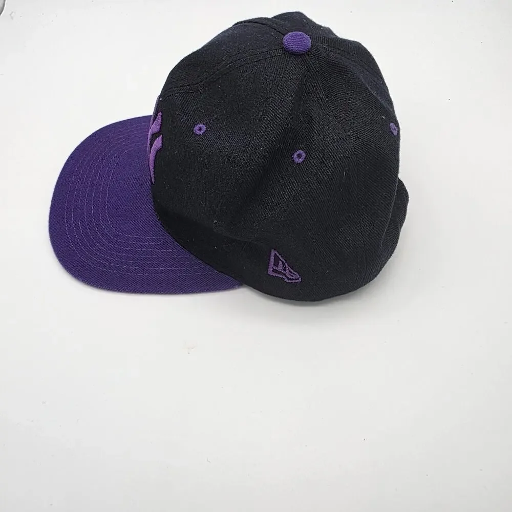 MUKA NY Yankees Black Purple Snapback Hat Flat Bill Embroidered Baseball Cap